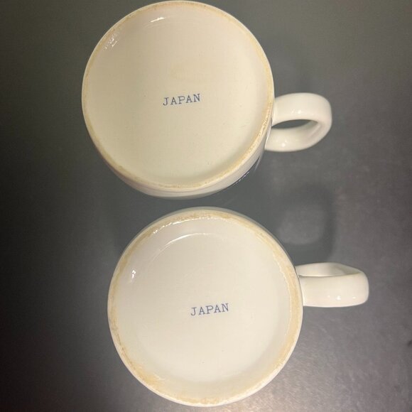 Vtg Morton Salt Girl  “When It Rains It Pours” 1921 & 1968 Logo Ceramic Mugs - Picture 9 of 10